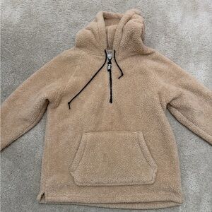 PINK Victoria's Secret Oversized Sherpa fleece pullover hoodie